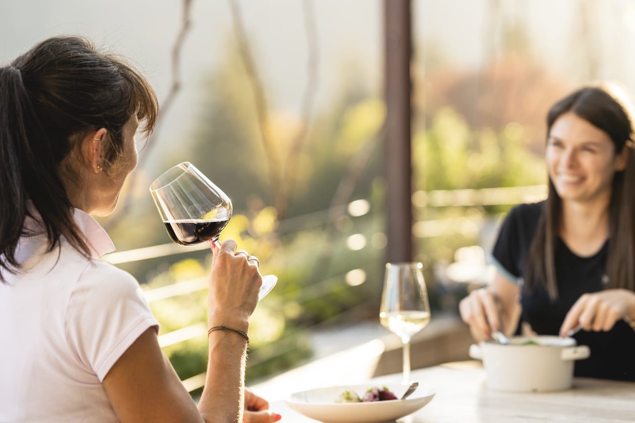 Wein Konsumierung