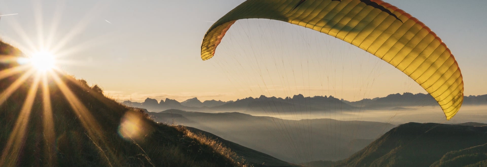 Paragliding von der Mut