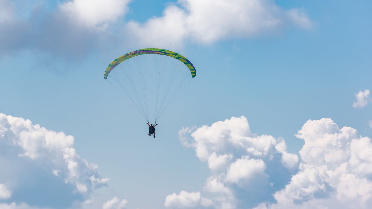 Paragliding mit herrlichem Ausblick über Südtirol