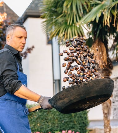 Tradizionale arrosto di castagne