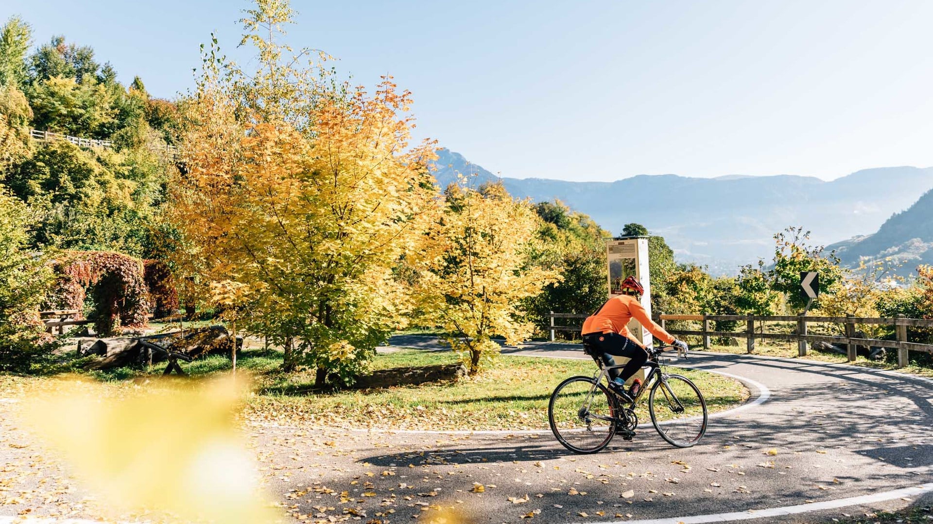 Bunte Landschaft, unendliche Wege