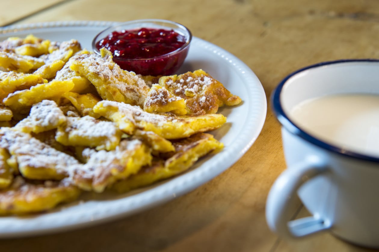 Der berühmte Kaiserschmarren darf nicht fehlen