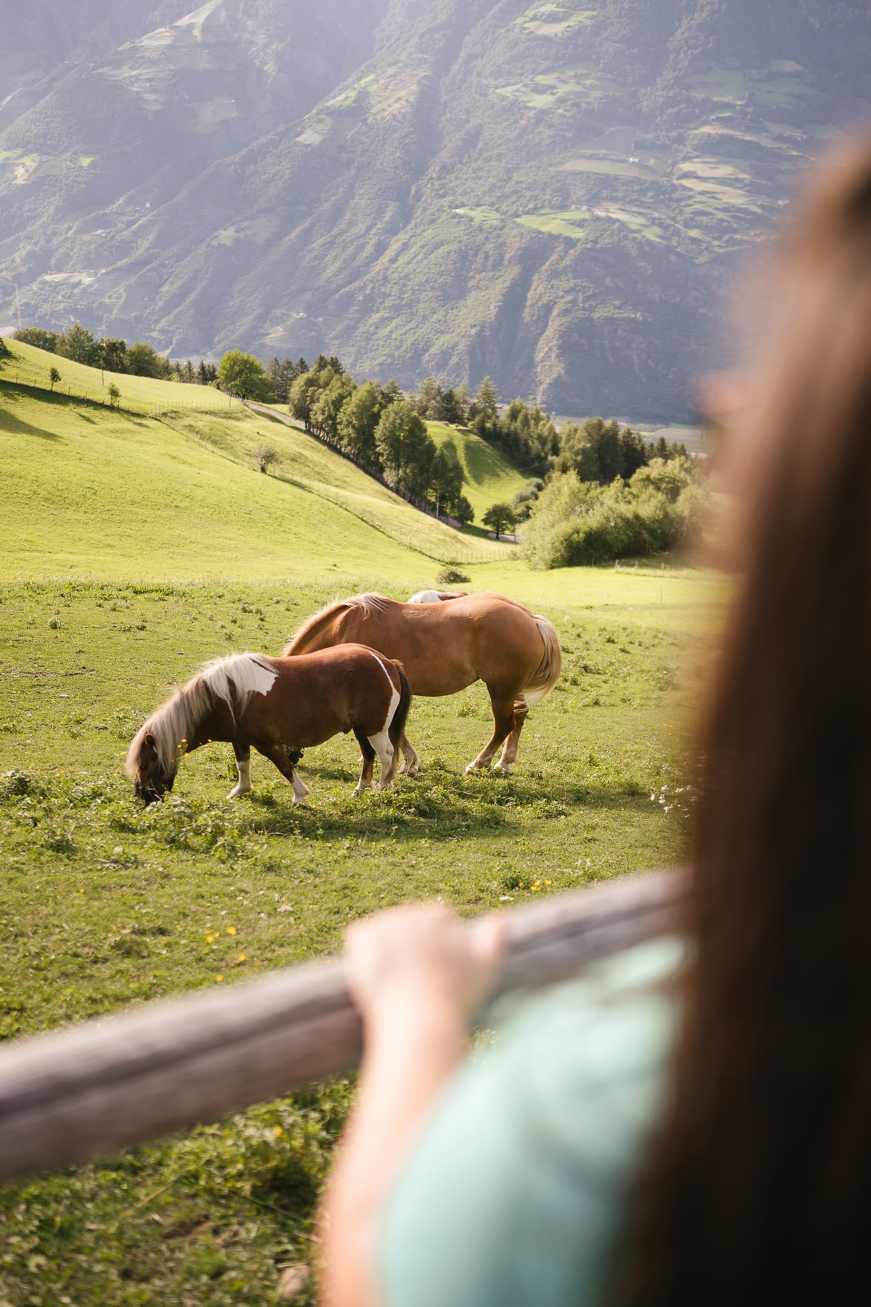 La piscina all'aperto di Lagundo