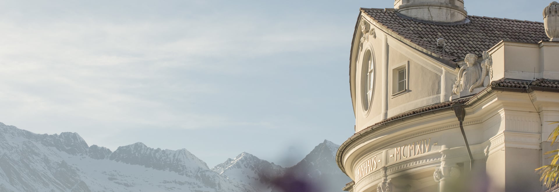 The spa town of Merano next to the Passer